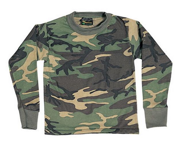 Custom Printed  Rothco Kids Long Sleeve Camo T-shirt - 6775 